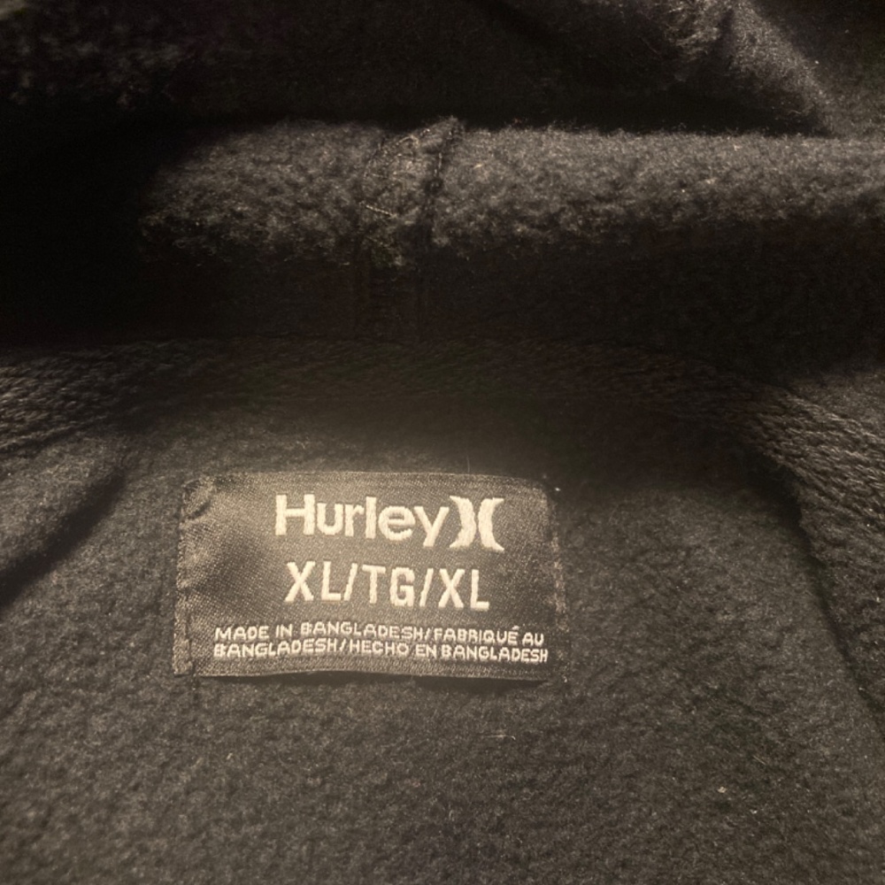 Hurley Logo Black Hoodie XL - Picture 3 of 4